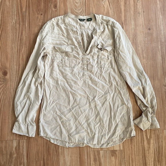 Eddie Bauer Button Up Blouse Top - Picture 1 of 7